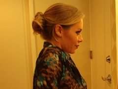 Blonde lady got fucked from the back
