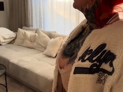 フェラチオ, ヨーロピアン, ドイツ人, 淫乱熟女, ハメ撮り, 赤毛