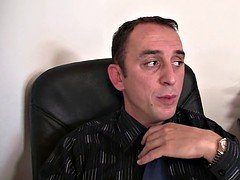 Job interview leads to old threesome