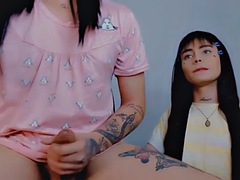 Tranny lets her friend lick and suck dick cam man, cam man