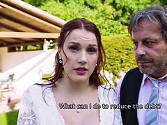 DEBT4k. Picking up the brides pussy