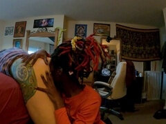 Amateur, Cul, Grosse bite, Noire, Queue, Cheveux courts, Suçant