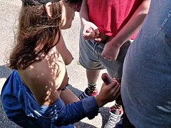 浮気者, 露出狂, 手コキする, ハードコア, 磨き, 公共, オッパイの, 妻