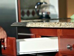 黒人, 黒人, キッチン, オナニー