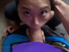 Amateur, Asiatique, Sucer une bite, Tir de sperme, Queue, Hd, Interracial, Pov
