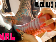 Incroyable, Anal, Dingue, Femelle, Béant, Masturbation, Orgasme, Chatte