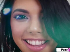 茶髪の, 露出狂, ラティーナ, オナニー, オーガズム, オマンコ, ティーン, おもちゃ