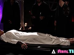 Analtime.Xxx - Busty Satanic Lily Lane Gets All her Holes Banged In a Hard Gangbang