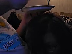 Hes eating apple pie, Im sucking his cock hahaha