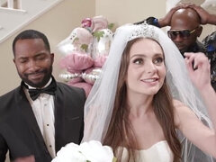 BBC bang for the beautiful bride who loves hard sex