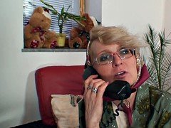 Lonely 70 years old granny slammed from behind