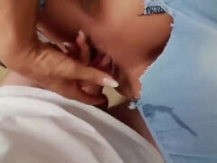 Leie, Blondine, Blasen, Vollbusig, Deutsch, Handjob, Masturbation, Titten