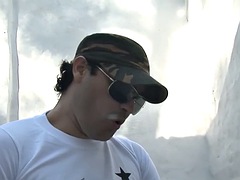素人, アナル, お尻, 爸, ゲイ, ラティーナ, ガリガリ, ユニフォーム