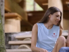 Américain, Cul, Noire, Sucer une bite, Brunette brune, Couple, Léchez, Chatte