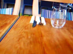素人, フェラチオ, カップル, 磨き, 公共, 現実, 濡れ