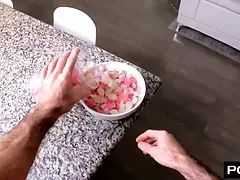 Asiático, Mamada, Corridas faciales, Hd, Interracial, Pequeña, Flaco, Apretado
