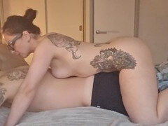 素人, 足, 眼鏡, マッサージ, タトゥー, 妻