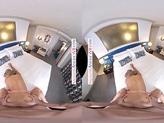 Gabbie Carter's tight pussy licked & fucked hard in virtual reality