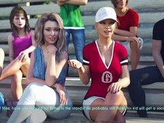 Tridimensionnel, Américain, Rondelette, Jeux, Petite amie, Femme au foyer, Époux mari, Massage