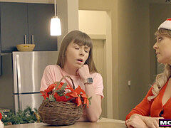 MomsTeachSex - Santa's crazy Helpers In Christmas threesome S