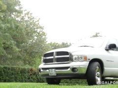 Blowjob, Busty, Car, Dirty, Mom, Outdoor, Riding