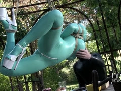 Schwarz, Fingern, Absätze, Milf, Im freien, Taboo, Titten, Spielzeuge