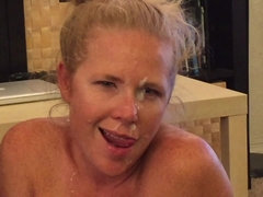 Amateur, Garce, Blonde, Compilation, Tir de sperme, Faciale, Hard, Maman
