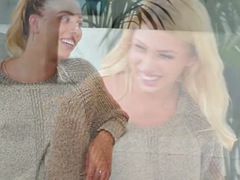 Grote lul, Grote mammen, Gevangen, Vriendin, Zoenen, Lesbisch, Masseren, Trio