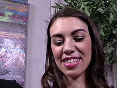 Grote lul, Zwart, Bruinharig, Pop, Dubbele penetratie, Sperma in gezicht, Interraciaal, Trio