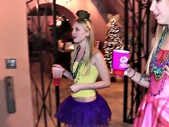 Spunk faced party teen