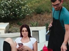 Enthousiasteling, Kont, Stel, Lul, Vriendin, Buiten, Roodharige vrouw, Rijden