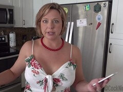 My milf stepmom Brianna Beach with her huge tits is celibate and craving some action