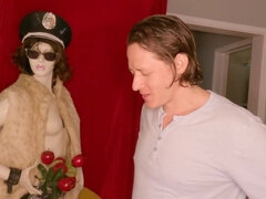 デカ尻, デカチン, ブロンド, フェラチオ, なめる, 淫乱熟女, ポルノスター, オマンコ