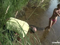 Mary Rock is into nature and hard cock