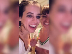 Abbie Maley and Riley Reid friends fool around in the shower