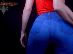 Weibliche domination, Fetisch, Anleitung, Jeans, Zierlich, Pov, Strümpfe, Eng