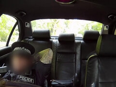 Easygoing brunette Channel Santos screwed by horny cop
