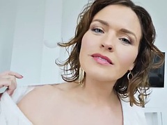 デカパイ, フェラチオ, 手コキする, ヒール, 下着, 淫乱熟女, 魅力的, ストッキング