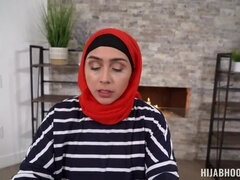 Big-Titted Amateur, Tattooed Arab Stepmom, Lilly Hall, in Steamy POV Action