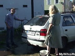美人, デカ尻, デカパイ, ブロンド, 巨乳な, エロ熟女, 熟年, 母