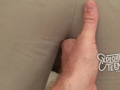 18 jaar, Grote kont, Grote lul, Grote mammen, Bruinharig, Mollig, Gezichtspunt, Tiener