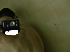 Couple naked in the shower caught on film