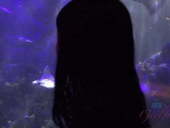 Brunette brune, Grossier, Emocore, Petite amie, Chatte, Rasée, Douche, Tatouage