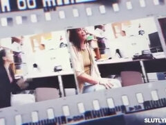 Busty Teen Indica Flower Wild Office Fuck with Big Cock