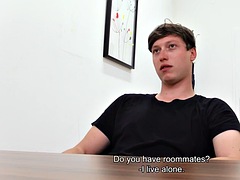 Euro picked up gay fucked in close up POV until cumshot