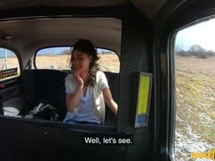 Spanish Petite in Fake Taxi: Tattooed Brunette & Small Breasts