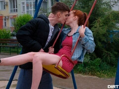 Amateur, En levrette, Faciale, Masturbation, Seins naturels, Rousse roux, Rasée, Adolescente