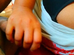 Tía, Gorda, Peludo, Indio, Coño, Sexo soft, Medias largas, Apretado