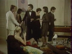 Doppelpenetration, Französisch, Behaart, Orgie, Party, Swingers, Vintage, Ehefrau