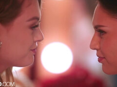 Hot Babe Uses Tongue To Relax Her Sexy Lesbian Girlfriend - Amber moore ass licking PAWG chick